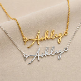 Ashley Name Necklace | 18ct Gold, Silver & Vermeil | Ready to Ship