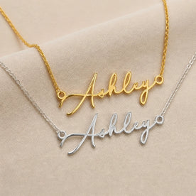 Ashley Name Necklace | 18ct Gold, Silver & Vermeil | Ready to Ship