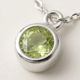 August Birthstone Bracelet | Peridot, Gold & Silver