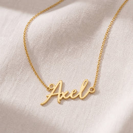 Axel Name Necklace | 18ct Gold, Silver & Vermeil | Ready to Ship