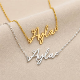 Ayla Name Necklace | 18ct Gold, Silver & Vermeil | Ready to Ship