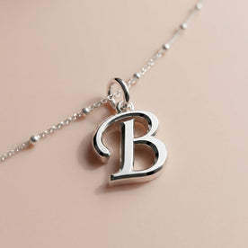 B Bracelet | Initial & Letter B Charm, Gold & Silver