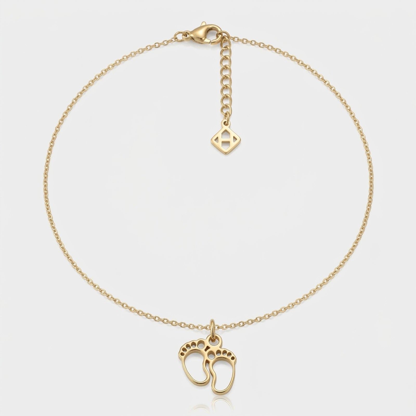 Baby Feet Charm Necklace & Bracelet