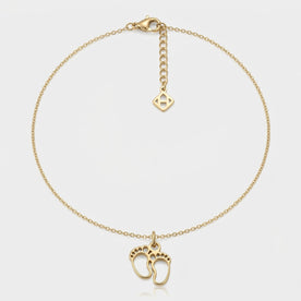 Baby Feet Charm Necklace & Bracelet