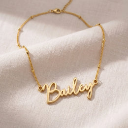 Bailey Name Necklace | 18ct Gold, Silver & Vermeil | Ready to Ship