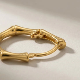 Bamboo Huggie Earring