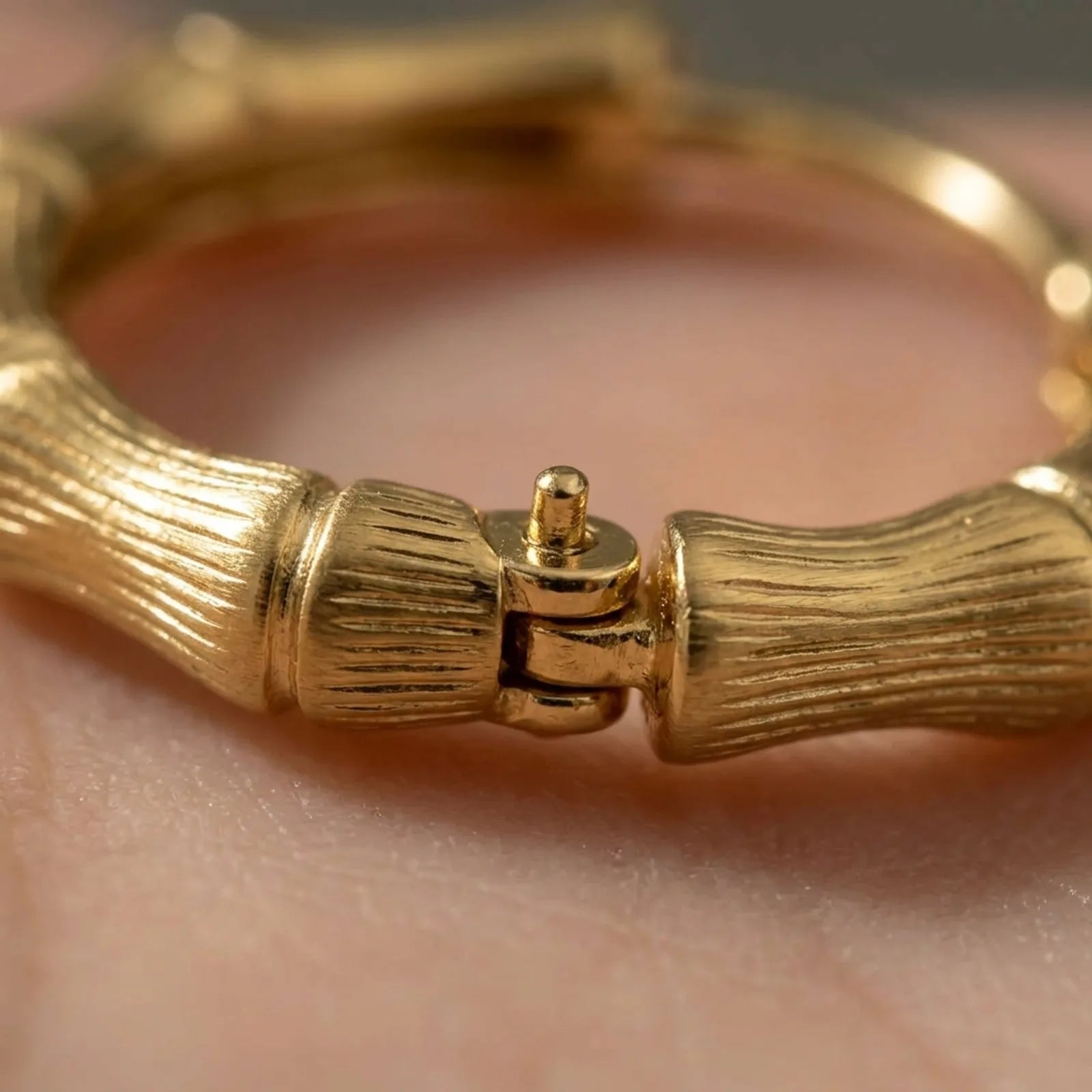 Bamboo Huggie Earring