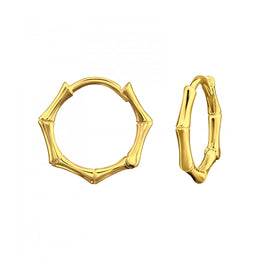 Bamboo Huggie Earring