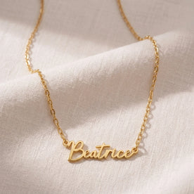 Beatrice Name Necklace | 18ct Gold, Silver & Vermeil | Ready to Ship