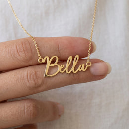 Bella Name Necklace | 18ct Gold, Silver & Vermeil | Ready to Ship