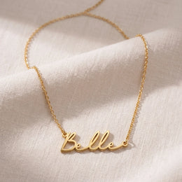 Belle Name Necklace | 18ct Gold, Silver & Vermeil | Ready to Ship
