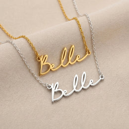 Belle Name Necklace | 18ct Gold, Silver & Vermeil | Ready to Ship