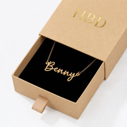Benny Name Necklace | 18ct Gold, Silver & Vermeil | Ready to Ship