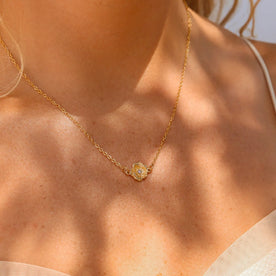 Birth Flower Necklace in 18ct Gold & Sterling Silver. Choose from 12 Birth Flowers in 3 Styles