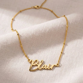 Blair Name Necklace | 18ct Gold, Silver & Vermeil | Ready to Ship