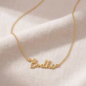 Bodhi Name Necklace | 18ct Gold, Silver & Vermeil | Ready to Ship