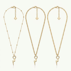 Bolt Charm Necklace & Bracelet
