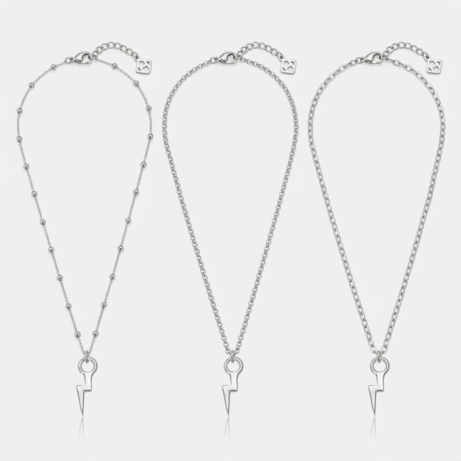 Bolt Charm Necklace & Bracelet