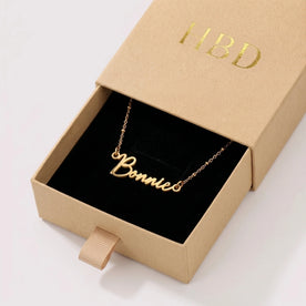 Bonnie Name Necklace | 18ct Gold, Silver & Vermeil | Ready to Ship