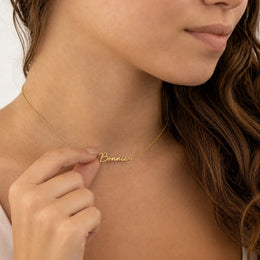 Bonnie Name Necklace | 18ct Gold, Silver & Vermeil | Ready to Ship