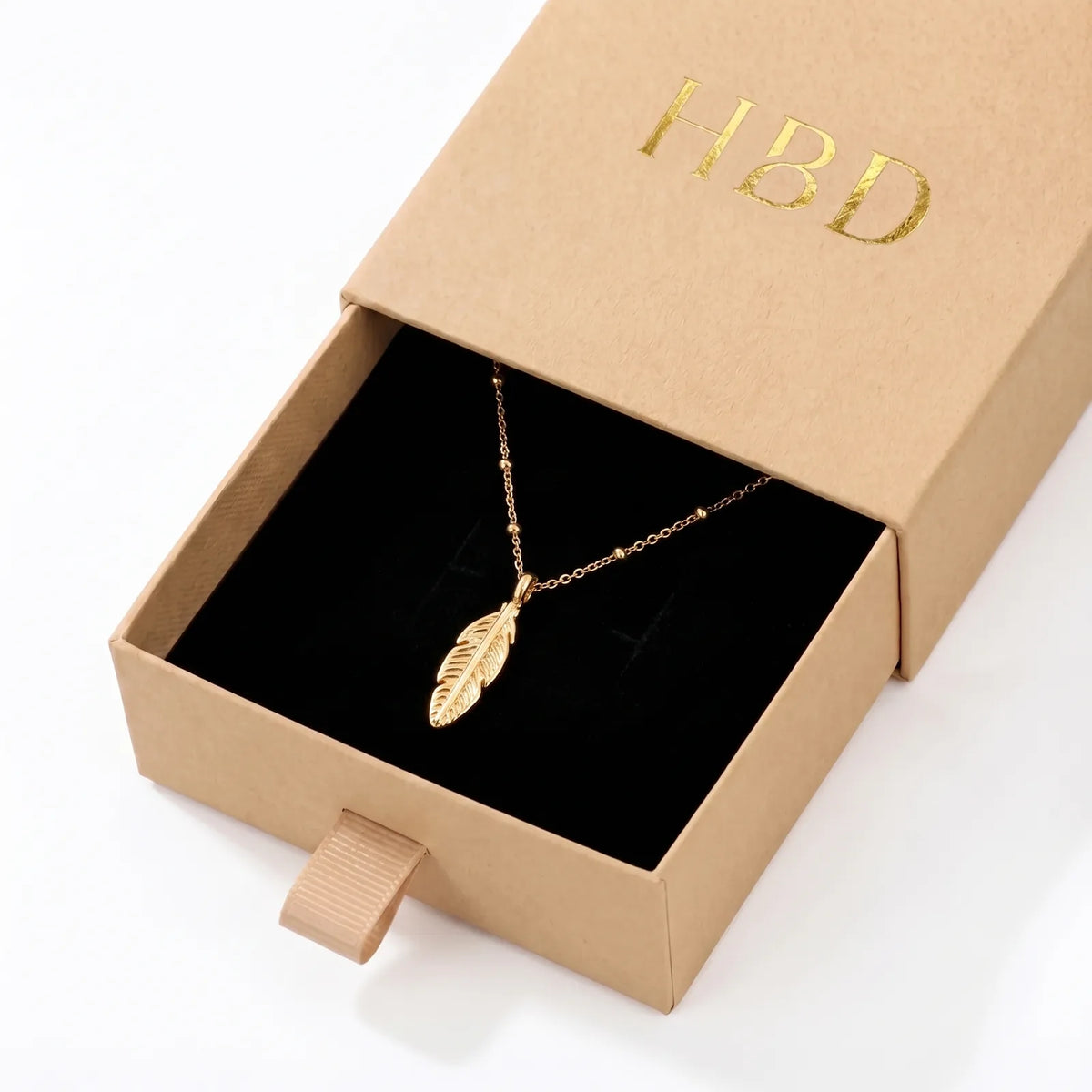 Feather Charm Necklace & Bracelet