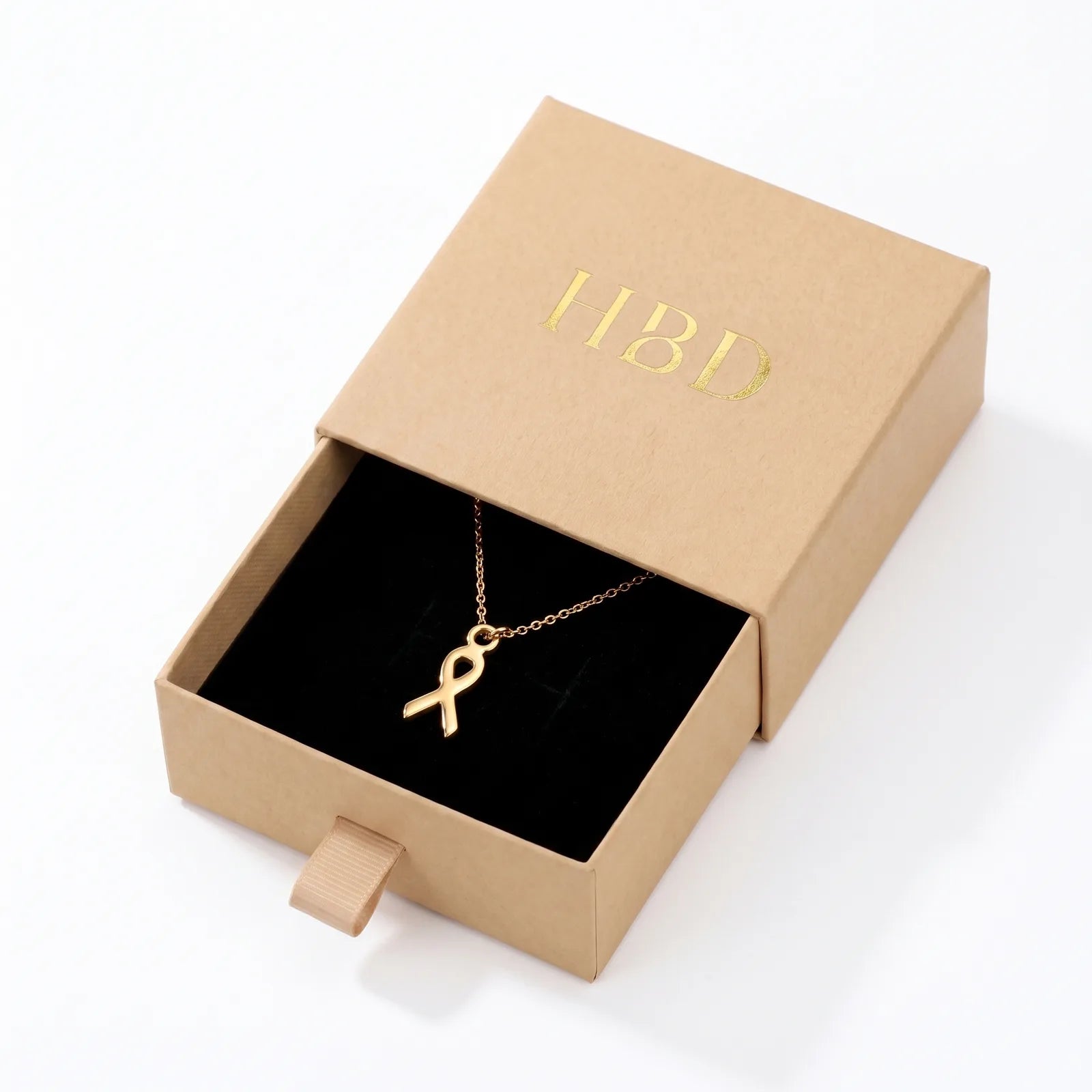Ribbon Charm Necklace & Bracelet