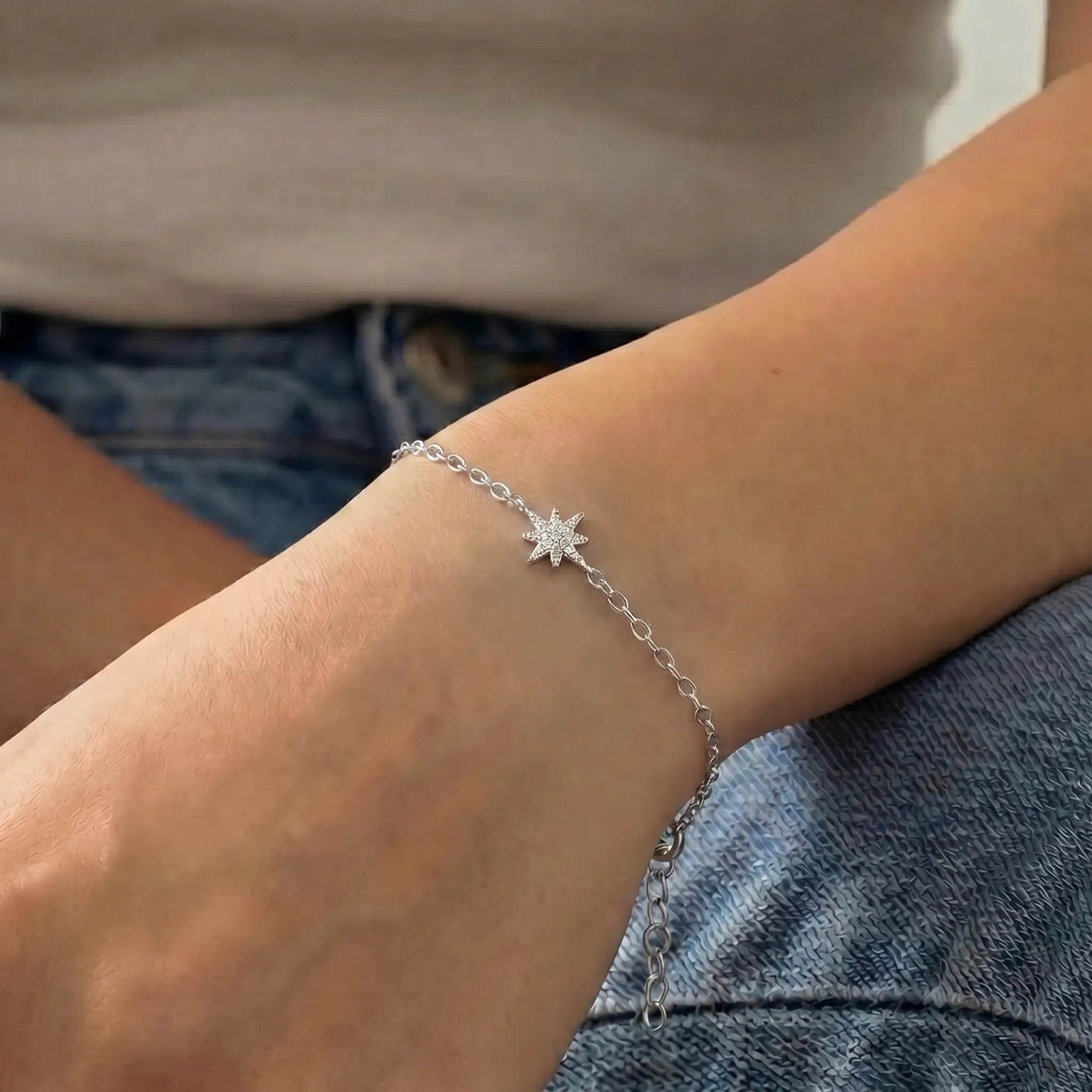 Bracelet Cubic Zirconia Star Bracelet HBD Cubic Zirconia Star Bracelet