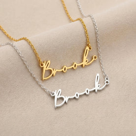 Brooke Name Necklace | 18ct Gold, Silver & Vermeil | Ready to Ship