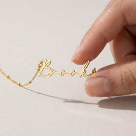 Brooke Name Necklace | 18ct Gold, Silver & Vermeil | Ready to Ship