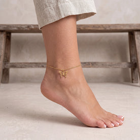 Butterfly Anklet | Gold or Silver | HBD