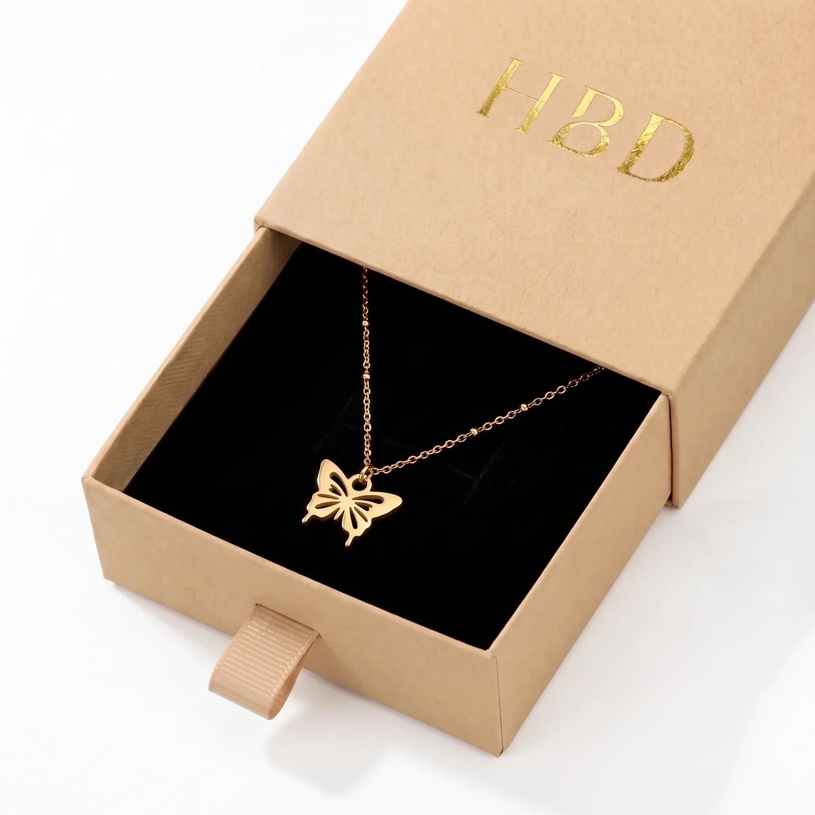 Butterfly Charm Necklace & Bracelet