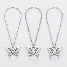 Butterfly Charm Necklace & Bracelet