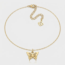 Butterfly Charm Necklace & Bracelet
