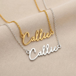 Callie Name Necklace | 18ct Gold, Silver & Vermeil | Ready to Ship