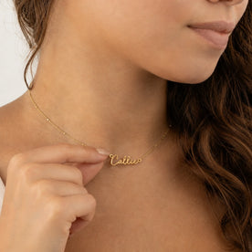 Callie Name Necklace | 18ct Gold, Silver & Vermeil | Ready to Ship
