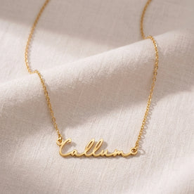 Callum Name Necklace | 18ct Gold, Silver & Vermeil | Ready to Ship
