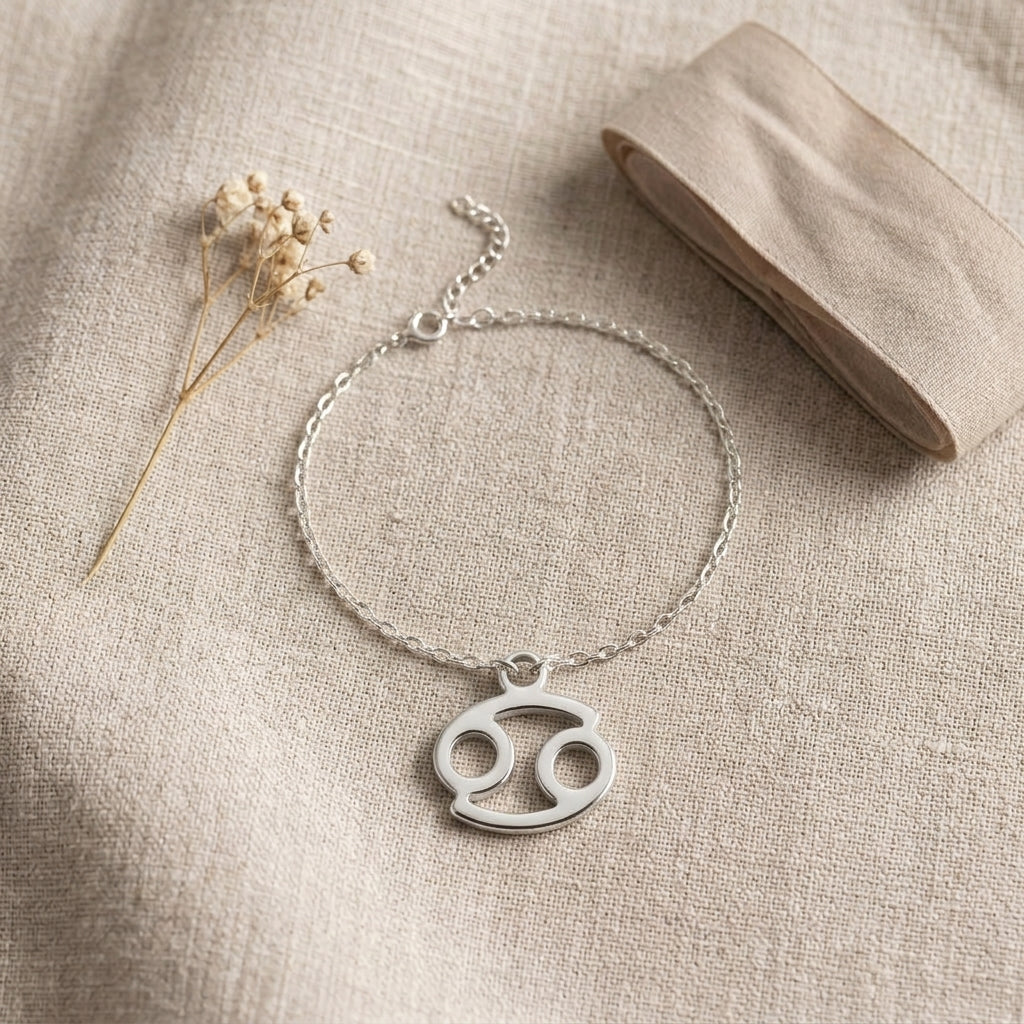 Cancer Zodiac Bracelet | Star Sign Charm, Gold & Silver