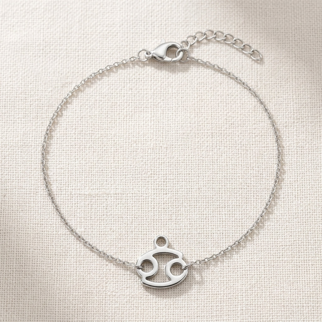 Cancer Zodiac Bracelet | Star Sign Charm, Gold & Silver