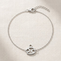 Cancer Zodiac Bracelet | Star Sign Charm, Gold & Silver