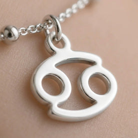 Cancer Zodiac Bracelet | Star Sign Charm, Gold & Silver