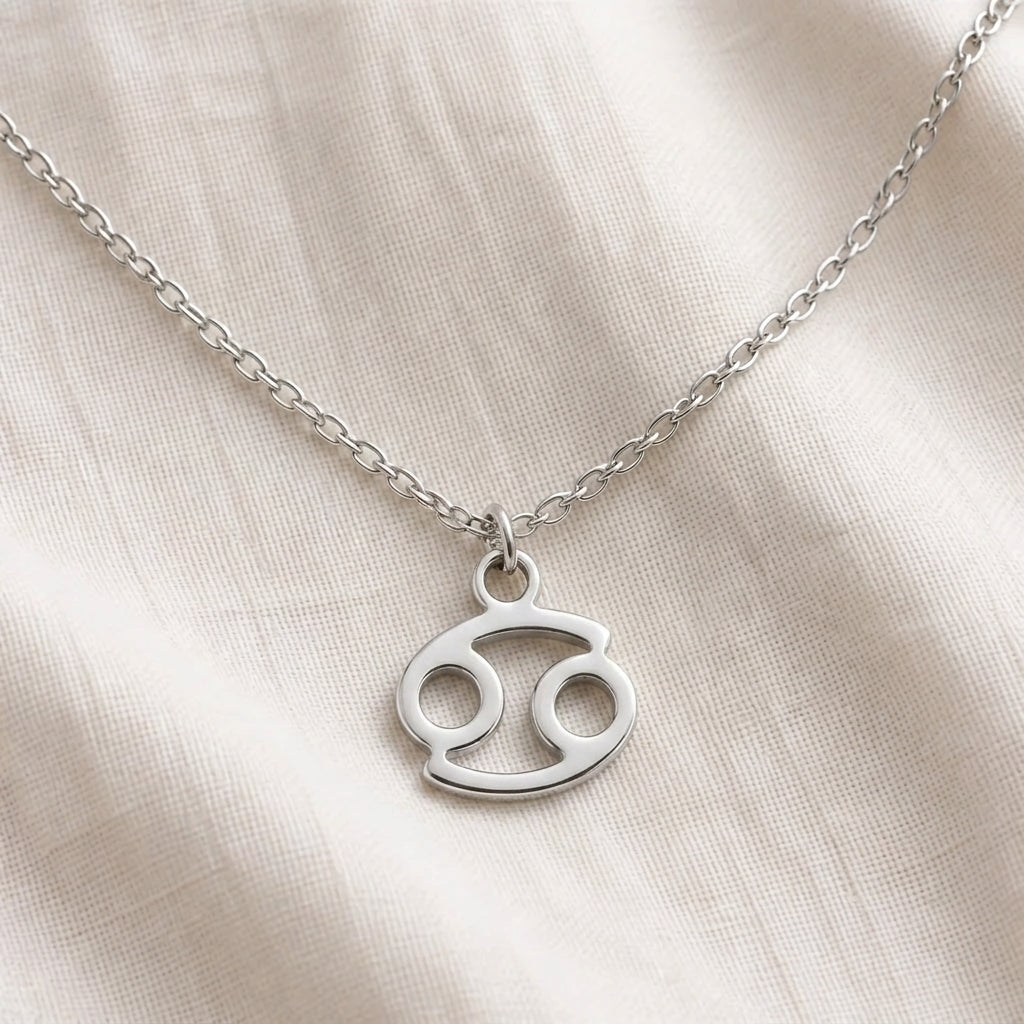 Cancer Zodiac Necklace | Star Sign Pendant, Gold & Silver