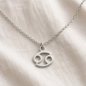 Cancer Zodiac Necklace | Star Sign Pendant, Gold & Silver