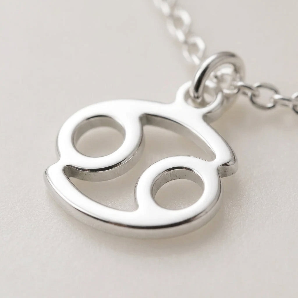 Cancer Zodiac Necklace | Star Sign Pendant, Gold & Silver
