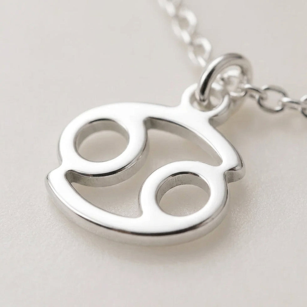 Collier Signe du Cancer | Pendentif Signe Astrologique, Or et Argent