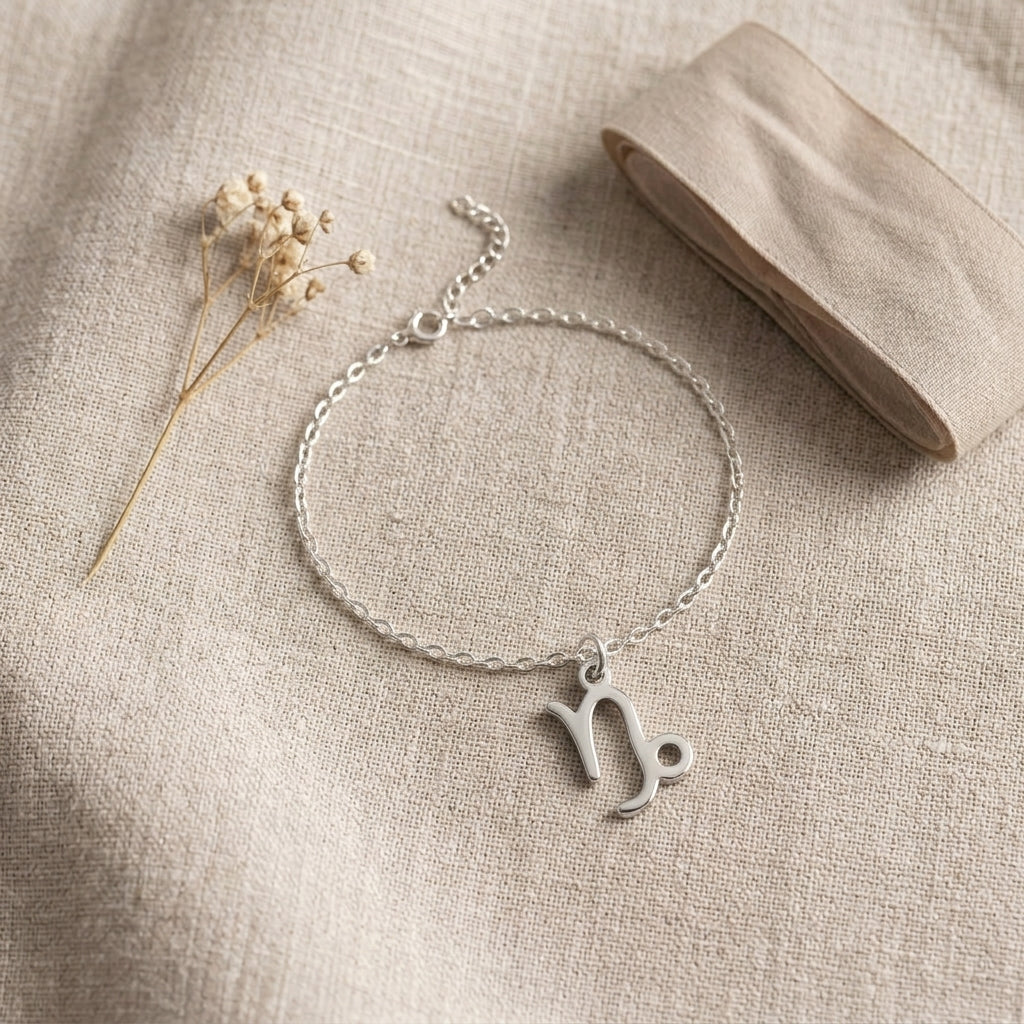 Capricorn Zodiac Bracelet | Star Sign Charm, Gold & Silver