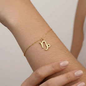 Capricorn Zodiac Bracelet | Star Sign Charm, Gold & Silver