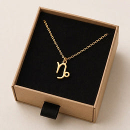 Capricorn Zodiac Necklace | Star Sign Pendant, Gold & Silver