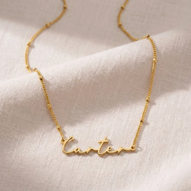 Carter Name Necklace | 18ct Gold, Silver & Vermeil | Ready to Ship