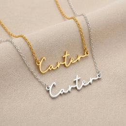 Carter Name Necklace | 18ct Gold, Silver & Vermeil | Ready to Ship