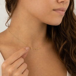 Carter Name Necklace | 18ct Gold, Silver & Vermeil | Ready to Ship